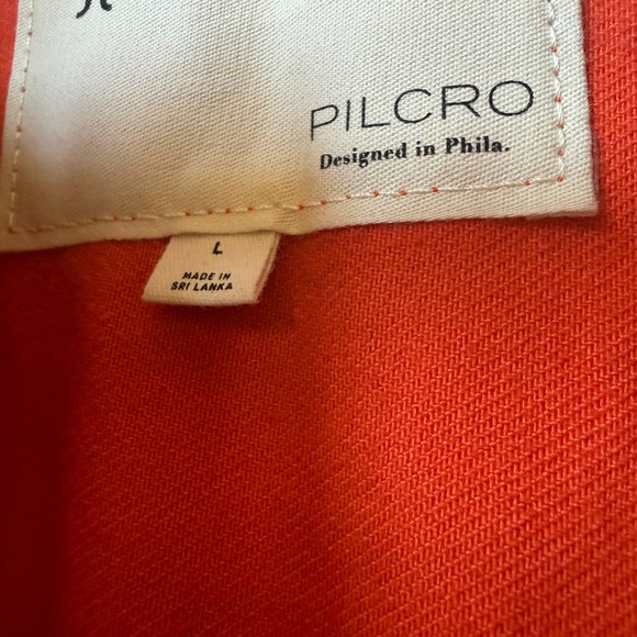 Pilcro Coral-Red-Orange Romper - Picture 2 of 4